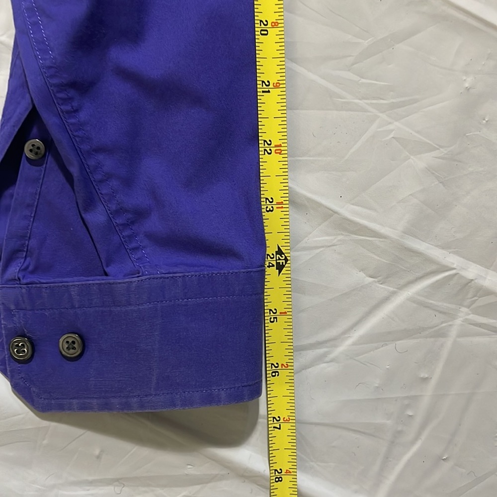 Express 1MX Modern men's button down dress shirt dark purple Size M - Picture 3 of 5